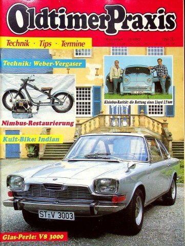 Deckblatt Oldtimer Praxis (11/1992)